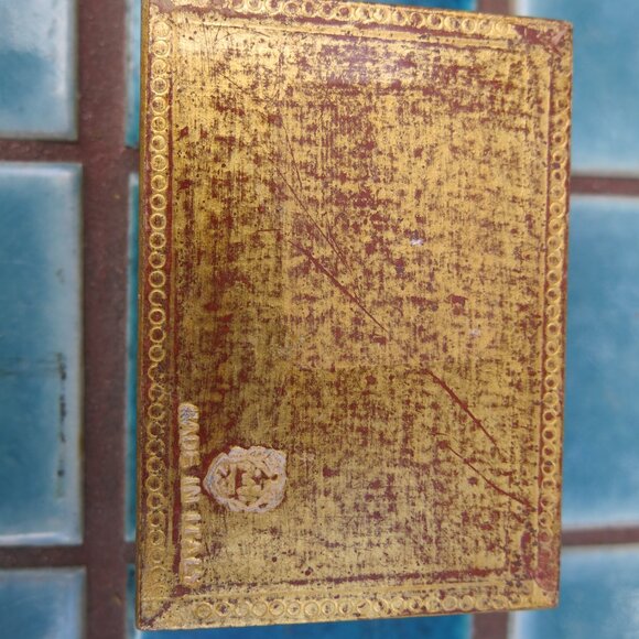 Vintage Italian St. Francis Hand Painted Wood Embossed Trinket Box - Picture 9 of 9